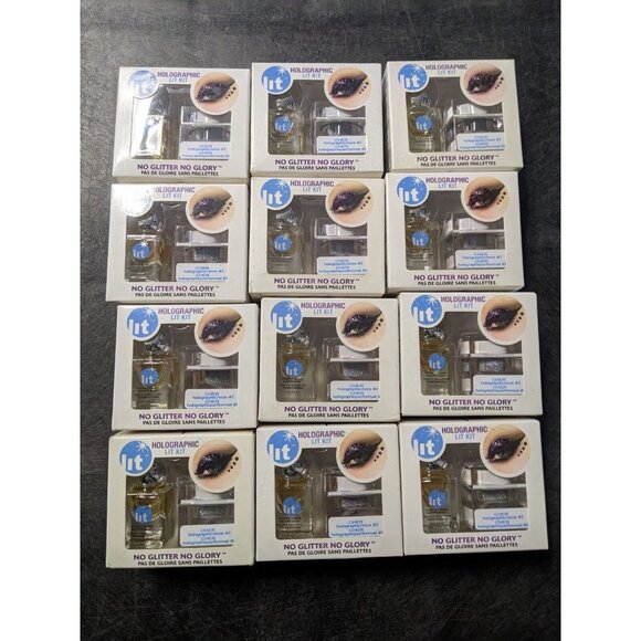 LOT OF 12- Lit Cosmetics Lit Kit High performance glitter-Holographic CHER #2 - Picture 1 of 8
